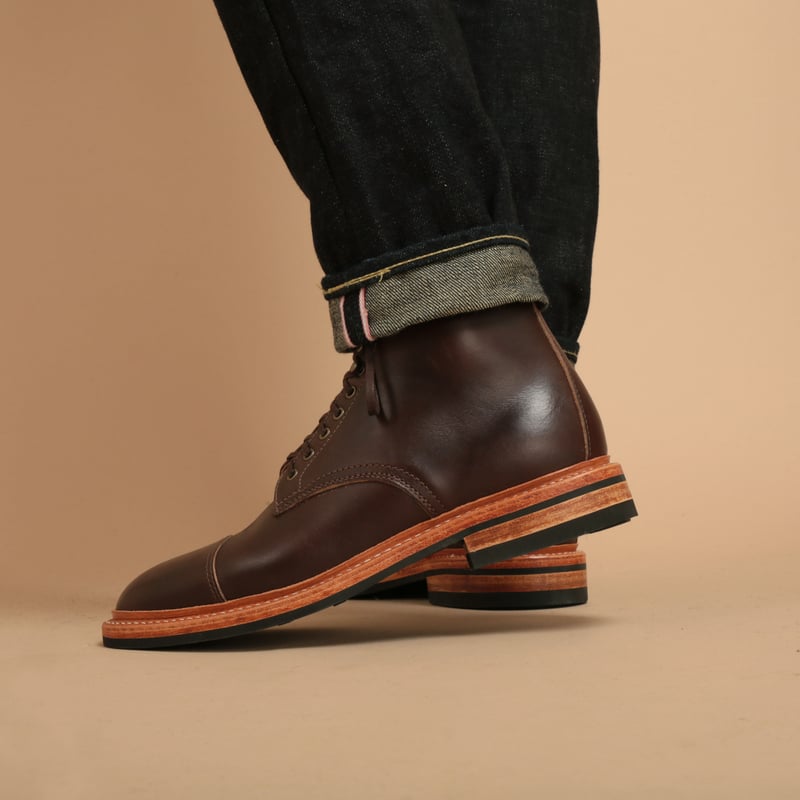 Brown Chromexcel Cap-Toe Lakeshore Boot