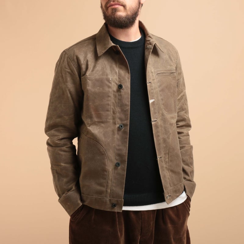 Ridgeline Supply Jacket Brown Waxed Canvas