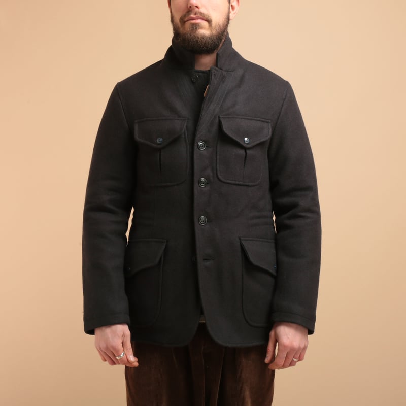 Wool Alligator Jacket Navy