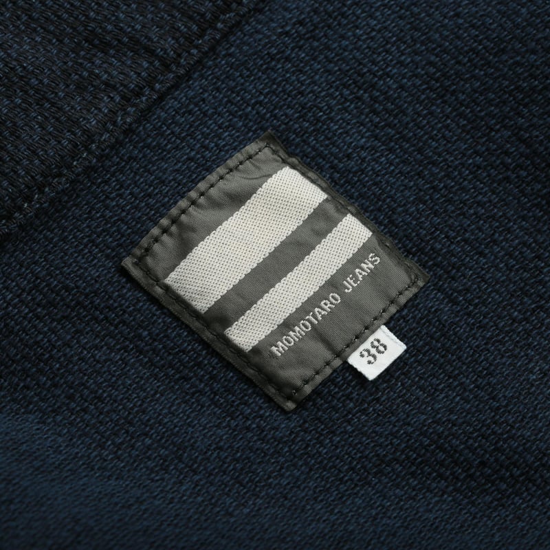MOMOTARO Dobby Coverall Jacket in Indigo - Tagged for Flâneurs