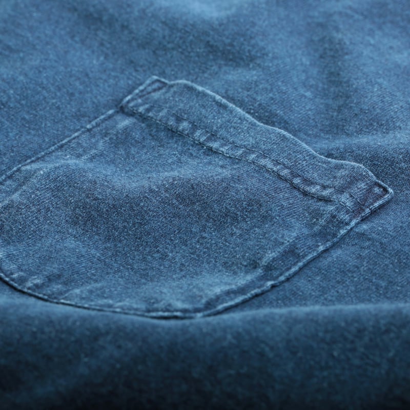Long Sleeve Pocket Tee Indigo Shave