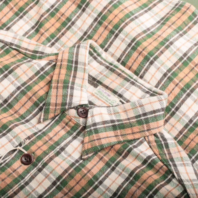 Lot 3022 Flannel Shirt With Chinstrap Salmon