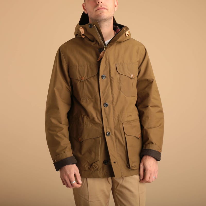 Dark Tan Rain Weekender Coat