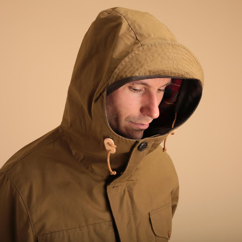 Dark Tan Rain Weekender Coat