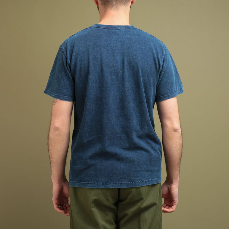 Short Sleeve Crew T-Shirt Indigo Shave
