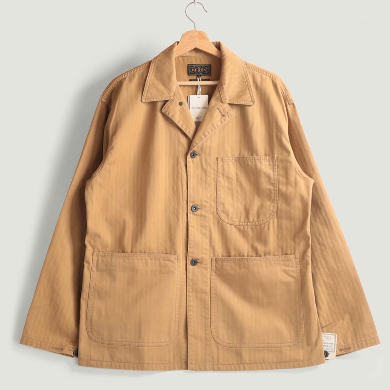 MIL Chore Jacket Supima Herringbone Khaki