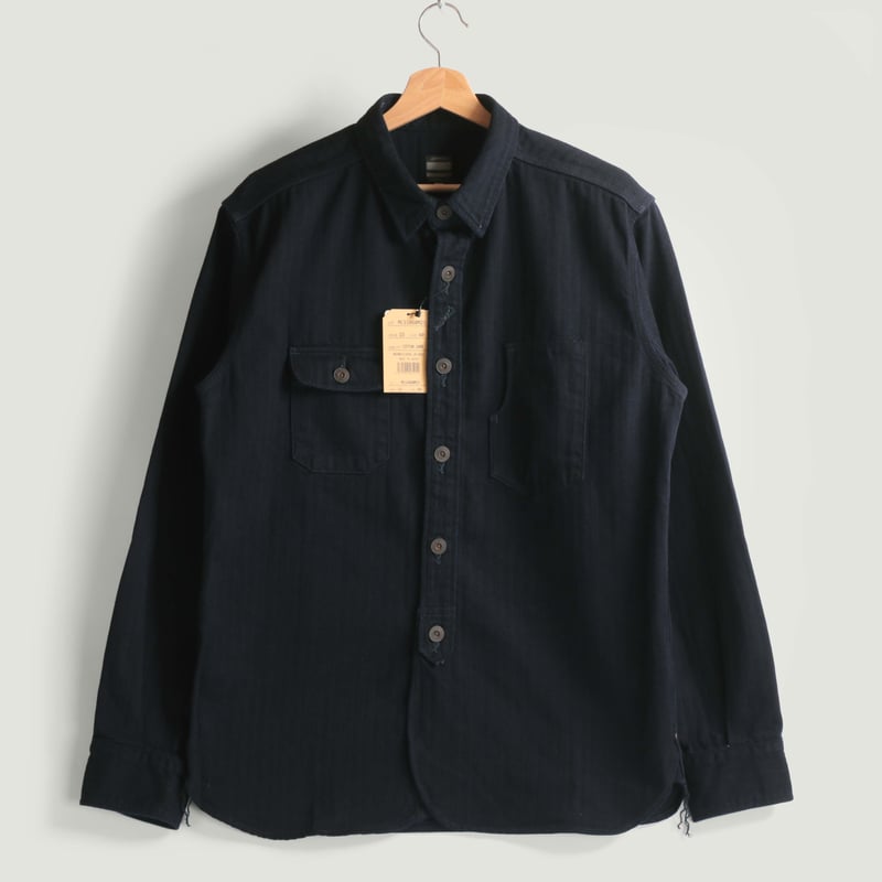 Indigo Herringbone Workshirt