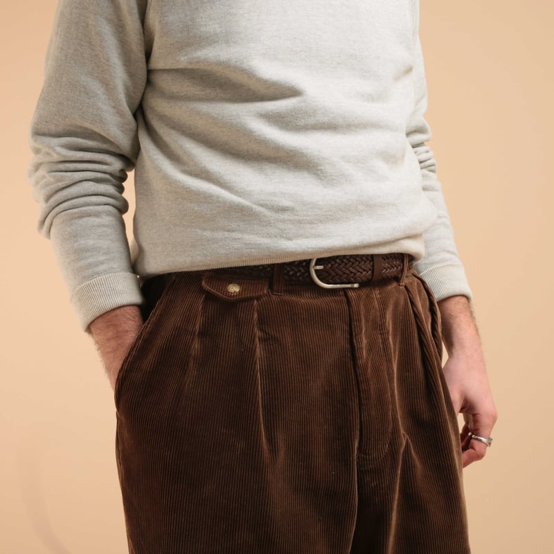 Braided Rosewood Manila Belt