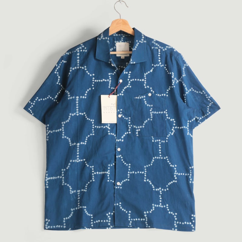 KARDO x FLÂNEURS / S/S Shirt Bandhani Indigo