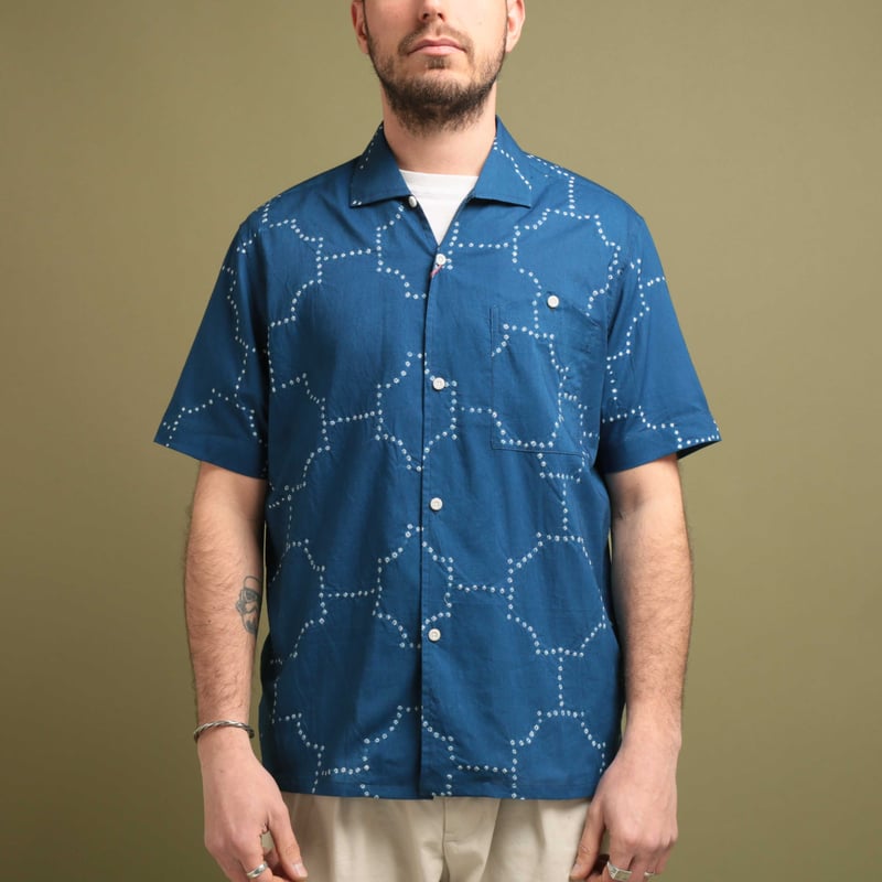 KARDO x FLÂNEURS / S/S Shirt Bandhani Indigo