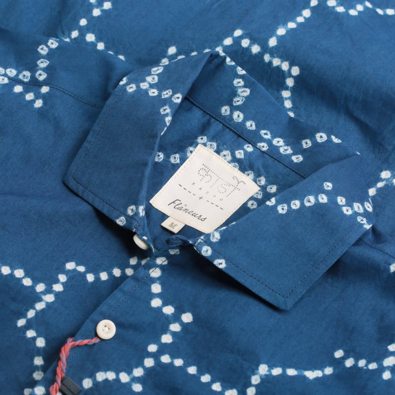 KARDO x FLÂNEURS / S/S Shirt Bandhani Indigo