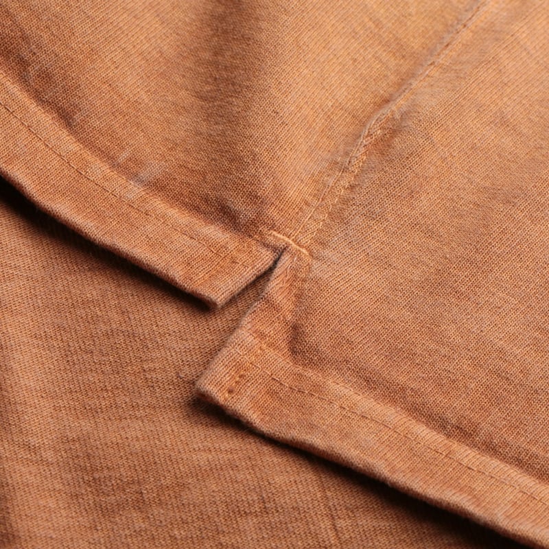 Short Sleeve Heavy Raglan Pocket Tee in Mocha Color
