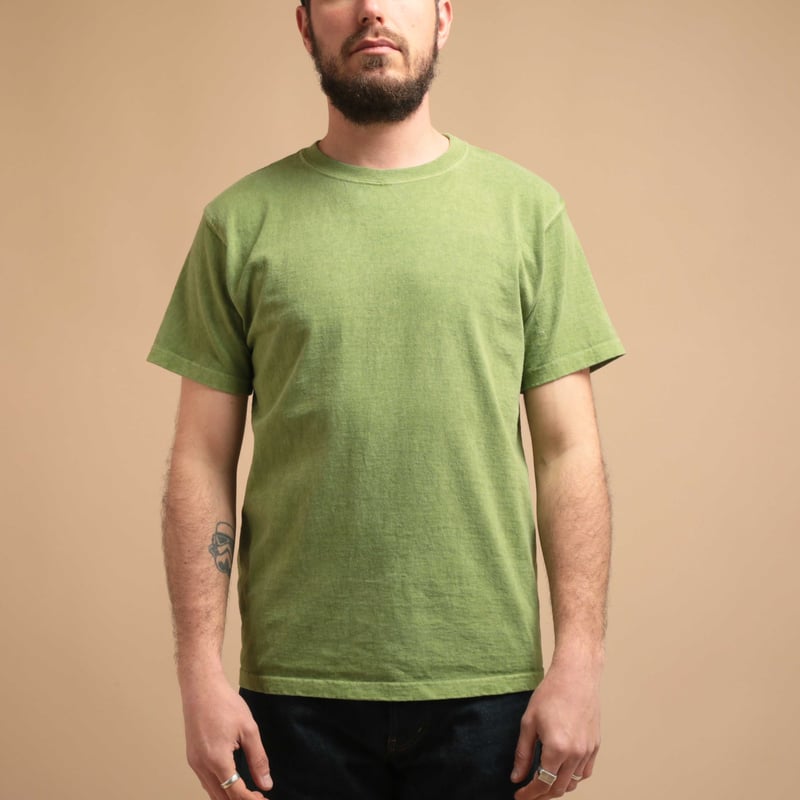 Short Sleeve Crew T-Shirt in Matcha Color