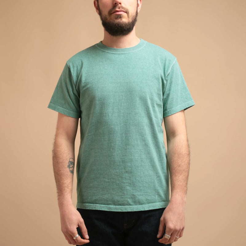 Short Sleeve Crew T-Shirt in Smokey Green