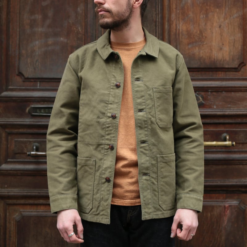 French Moleskin Jacket Olive