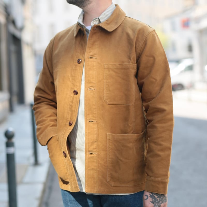 French Moleskin Jacket Beige