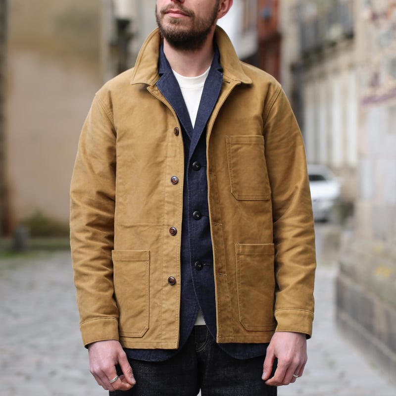 French Moleskin Jacket Beige