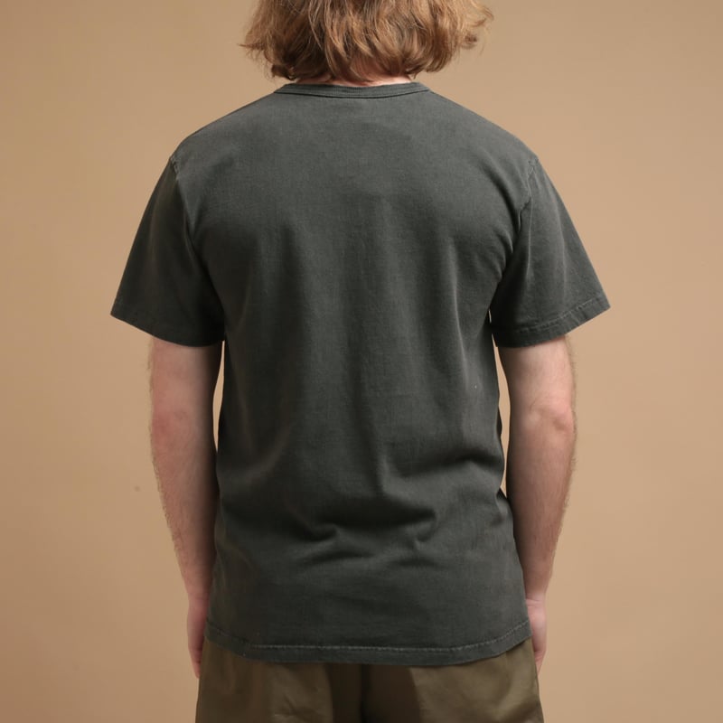 Short Sleeve Henley Tee in Pitch Black