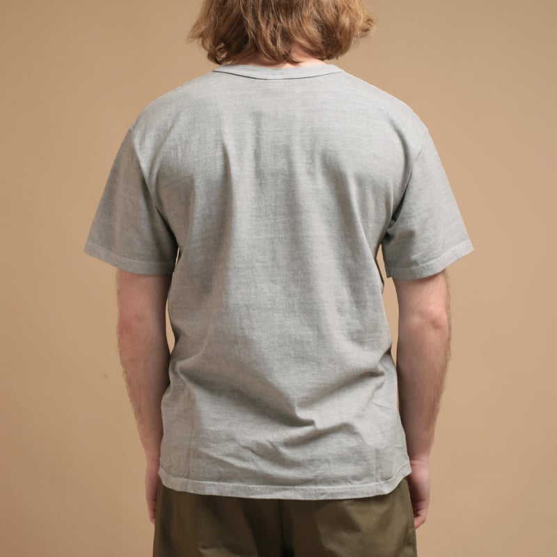 Short Sleeve Henley Tee in Ash Grey