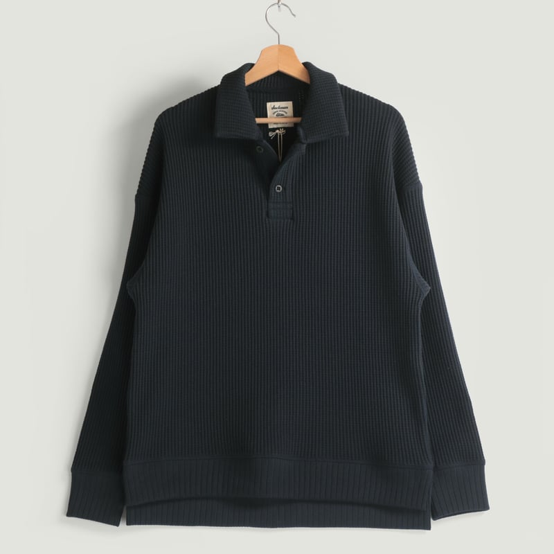 Waffle Polo Dark Navy