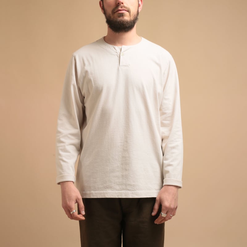 Henleyneck L/S T-Shirt Drop Pink