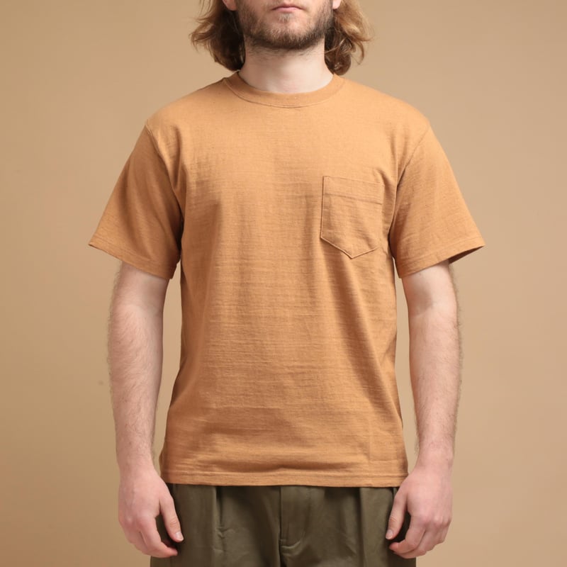 Short Sleeve Pocket T-shirt Organic Brown