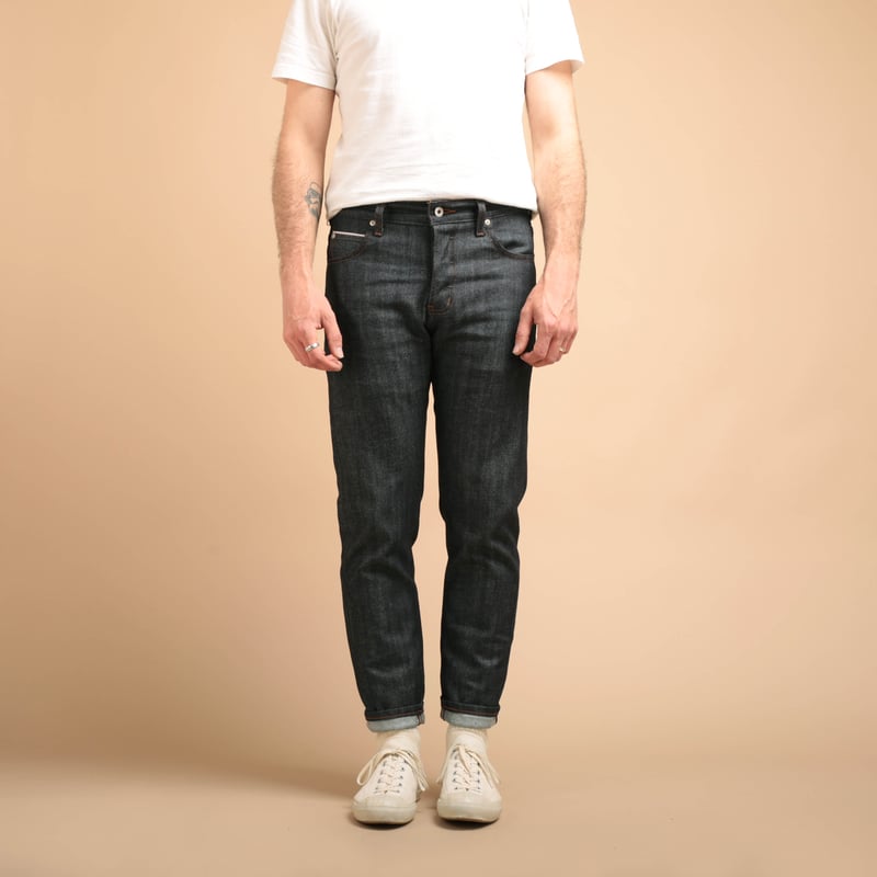 NAKED & FAMOUS SuperGuy Stretch Selvedge worn from the front