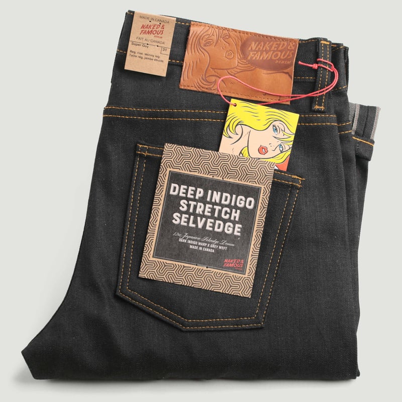 NAKED & FAMOUS SuperGuy Deep Indigo Stretch Selvedge thumbnail