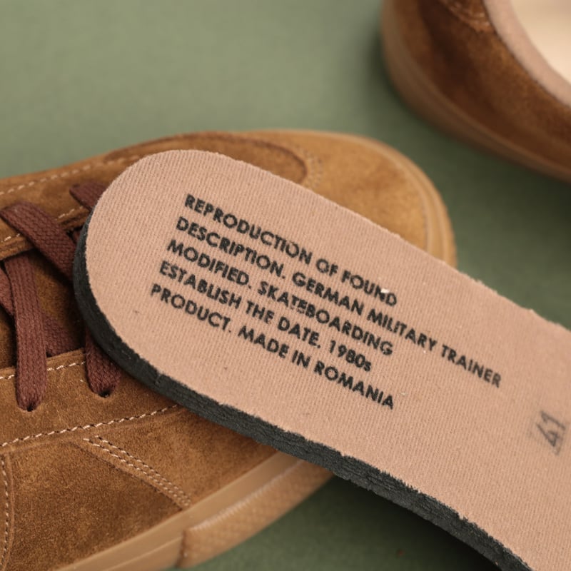 German Military Trainer Tobacco Suede