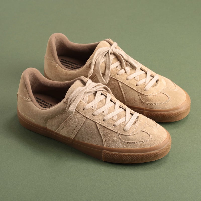 German Military Trainer Beige Suede