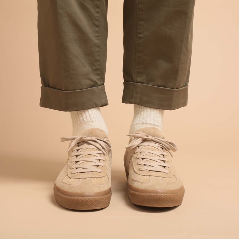 German Military Trainer Beige Suede