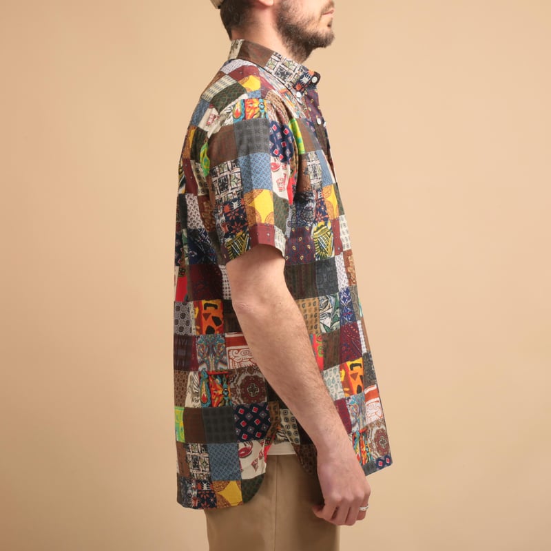 B.D. Pullover S/S Shirt Patchwork Print