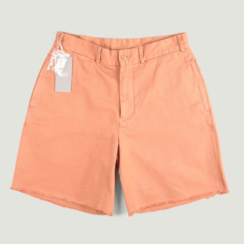 Plain Front Cut-Off Shorts Pink