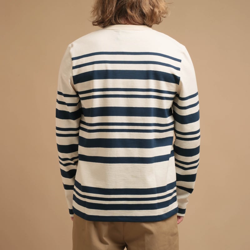 THE MINOR / Pablo Ecru/Navy Sailor Shirt