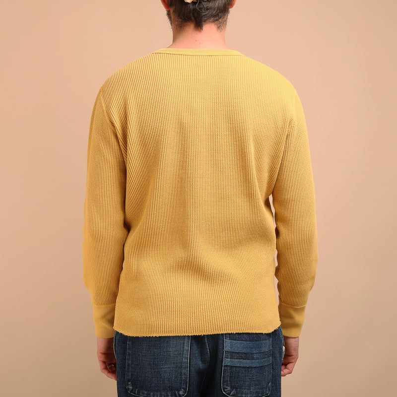 9937 L/S Heavy Thermal Henley Yellow