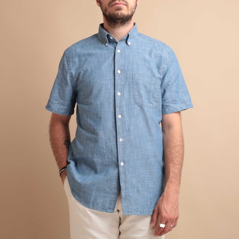 Short Sleeve Chambray Shirt
