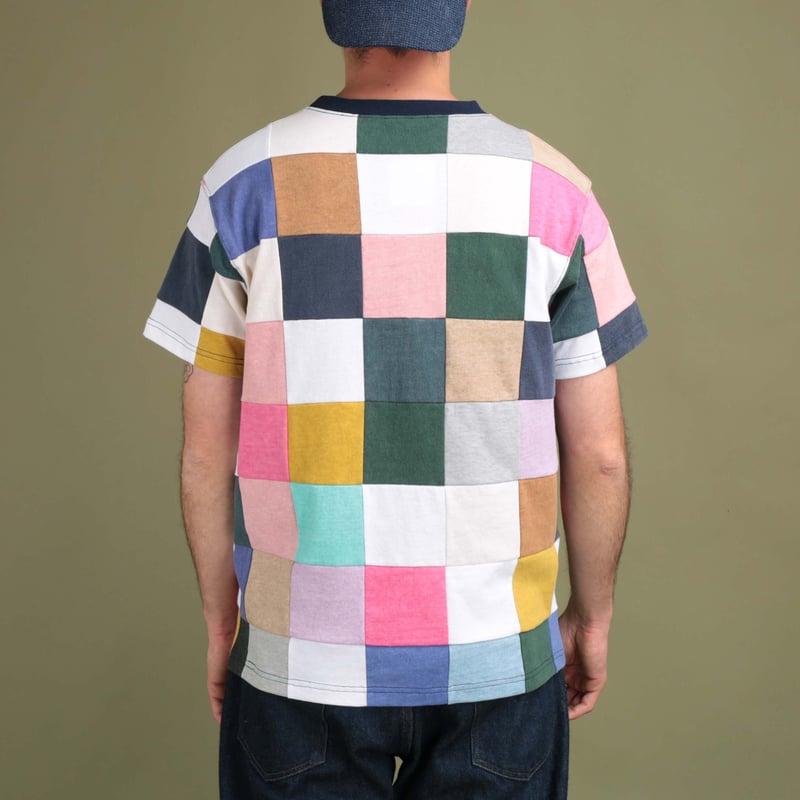 Short Sleeve Square Patchwork Tee