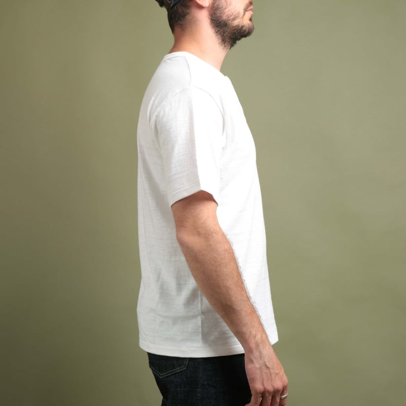 Lot 4601 Henley Neck T-Shirt Off White