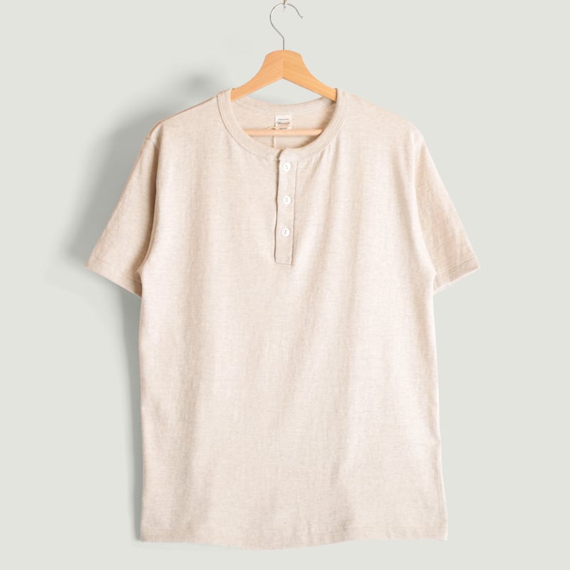 Lot 4601 Henley Neck T-Shirt Oatmeal