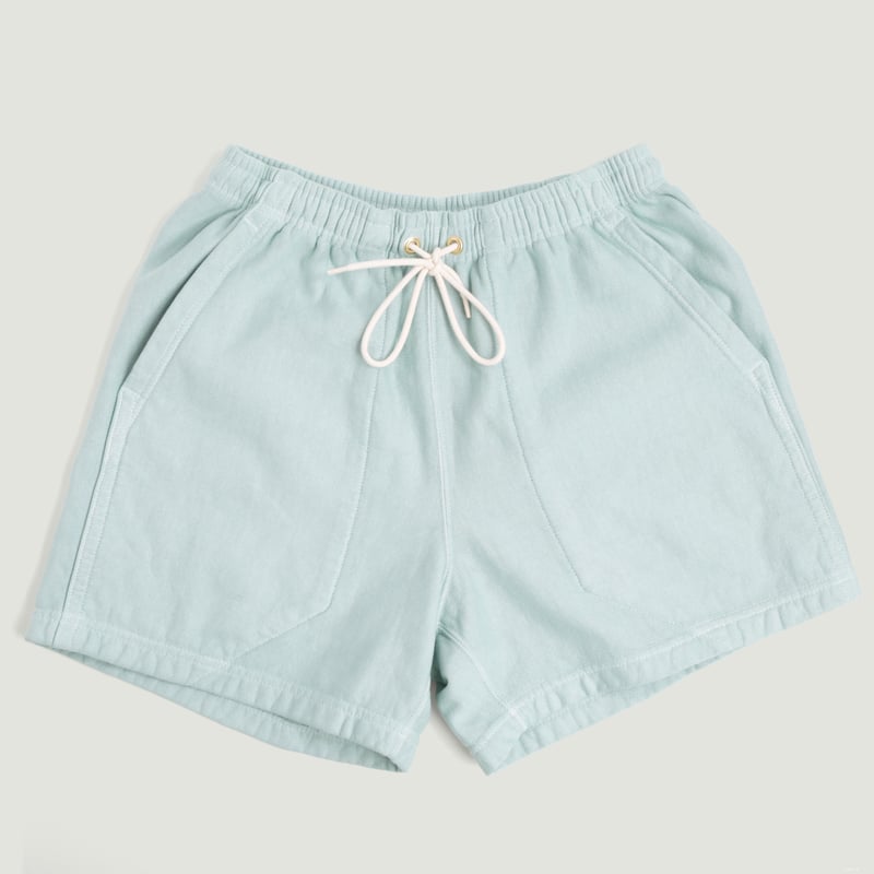 "Spring Terry" Super Tuck Shorts Gray Mist