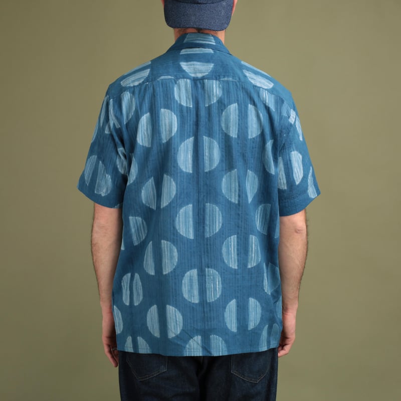 KARDO x FLÂNEURS / S/S Shirt Shibori Dyed Seersucker