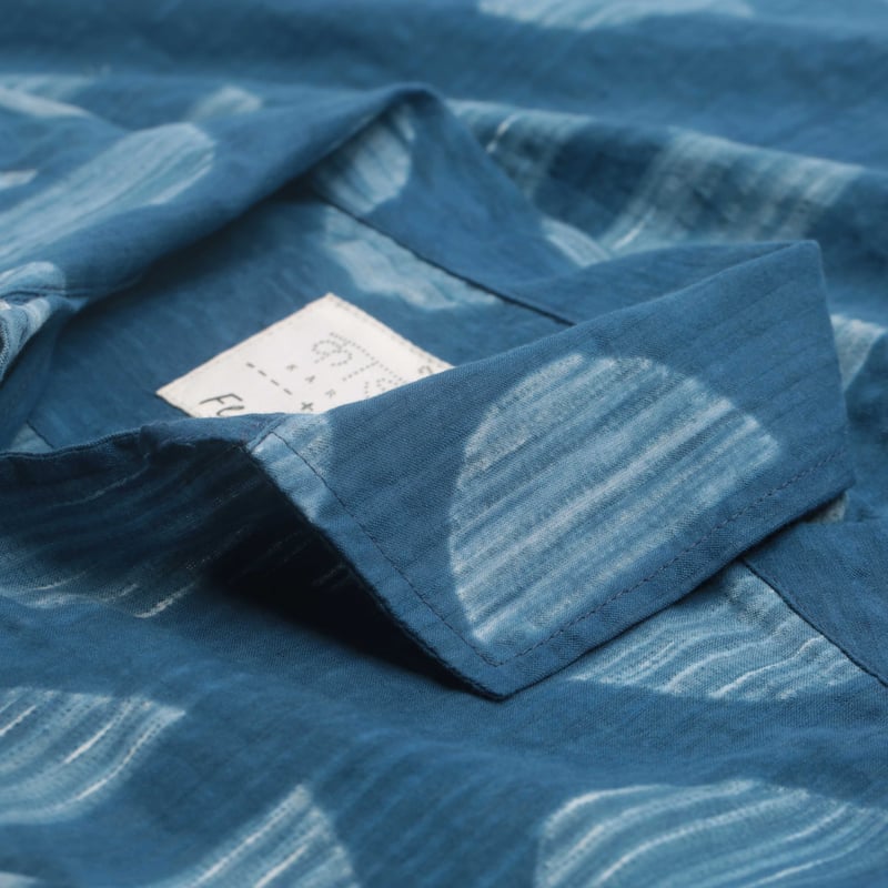 KARDO x FLÂNEURS / S/S Shibori Dyed Seersucker Shirt