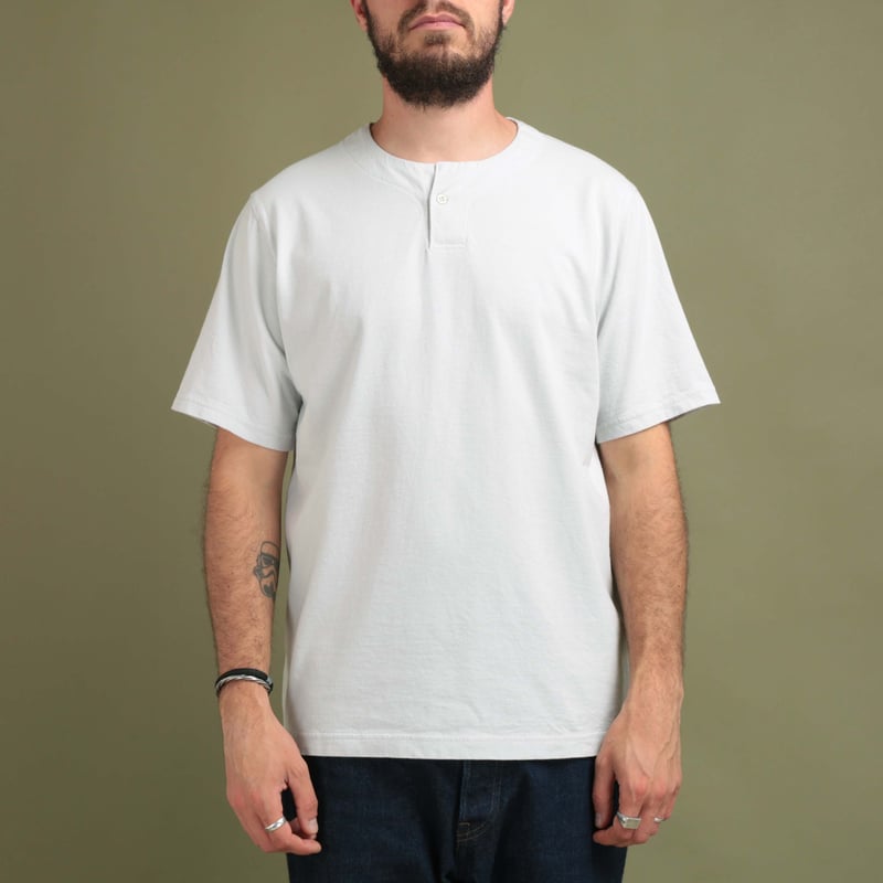 Henleyneck T-Shirt Drop Blue