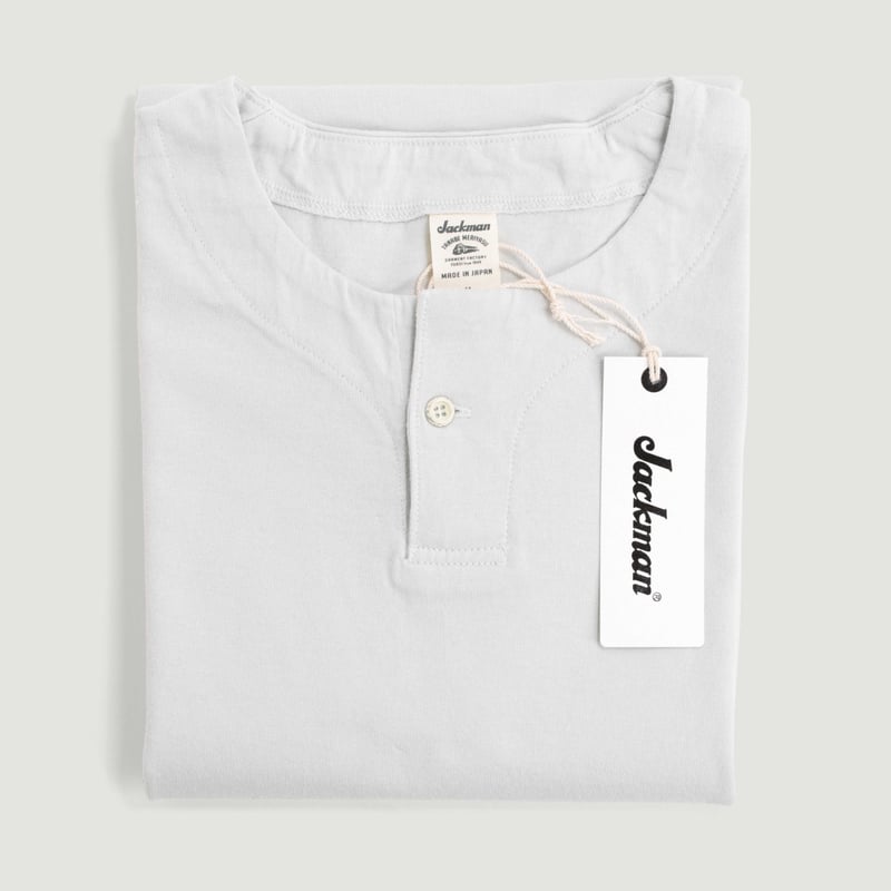 Henleyneck T-Shirt Drop Blue