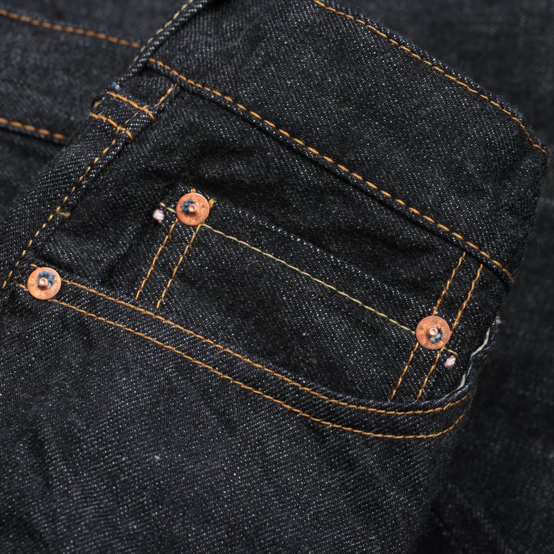 Image_Flâneurs_MOMOTARO / 0605-13 Natural Tapered 13oz Zimbabwe Cotton_detail-coin-pocket