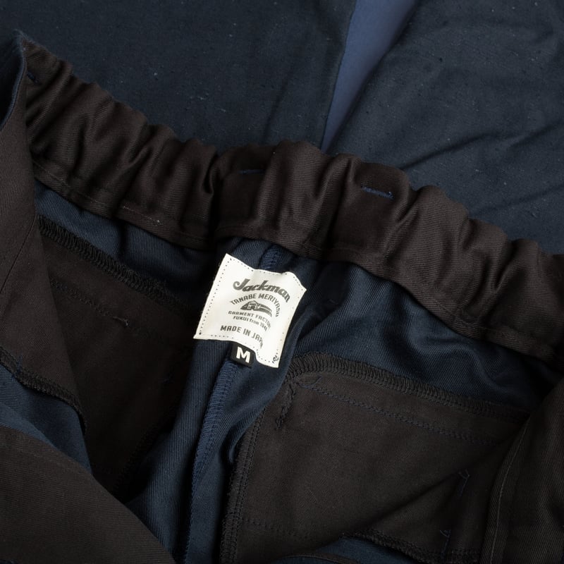 Back Nep Trousers Dark Navy