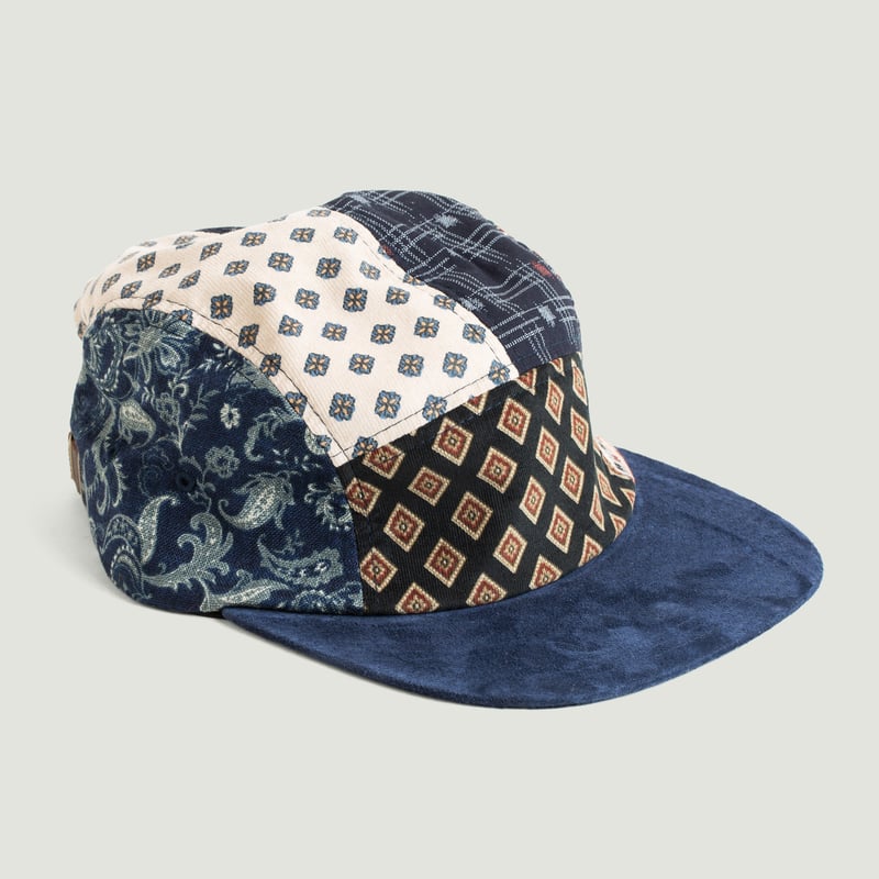 5 Panel Cap Multi Navy