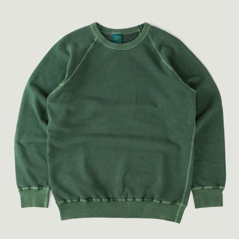 Raglan Crewneck Sweatshirt P-Dark Green