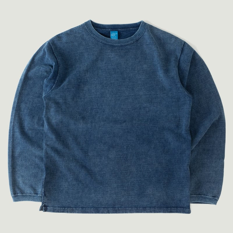 L/S Heavy Crew Tee Indigo Shave