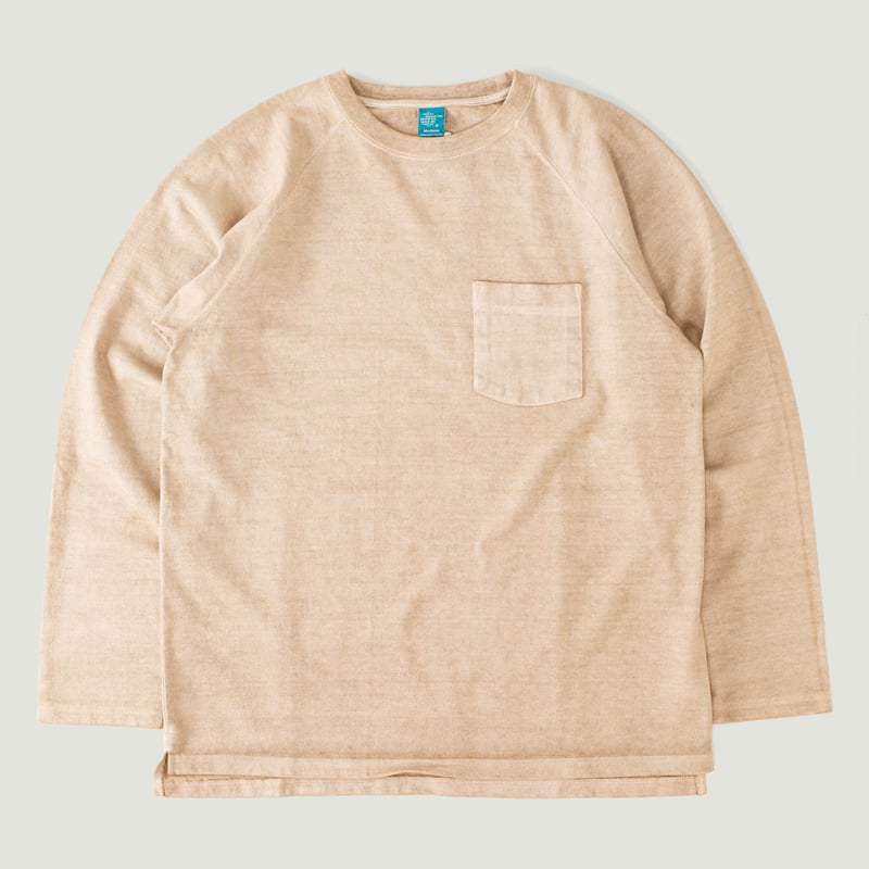Heavy Raglan Pocket T-Shirt Long Sleeve P-Latte